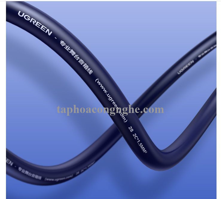 Ugreen 80164 100m 2c x 1.5mm² Cuộn cáp âm thanh HiFi ngoài trời dùng cho sân khấu av159 30080164